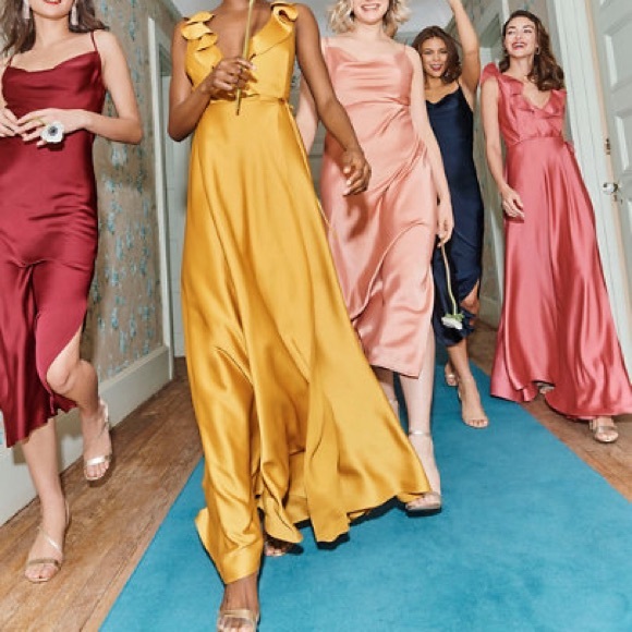 Anthropologie BHLDN Cali Satin Cowl-Neck Midi Slip Dress NWT - Picture 16 of 16